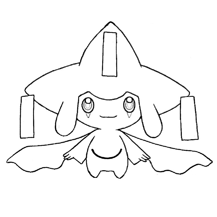 coloriage pokemon jirachi